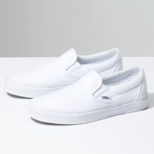 BRAND NEW Vans Classic Slip-Ons in True White
